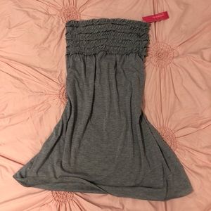 Xhilaration flowy grey tube top
